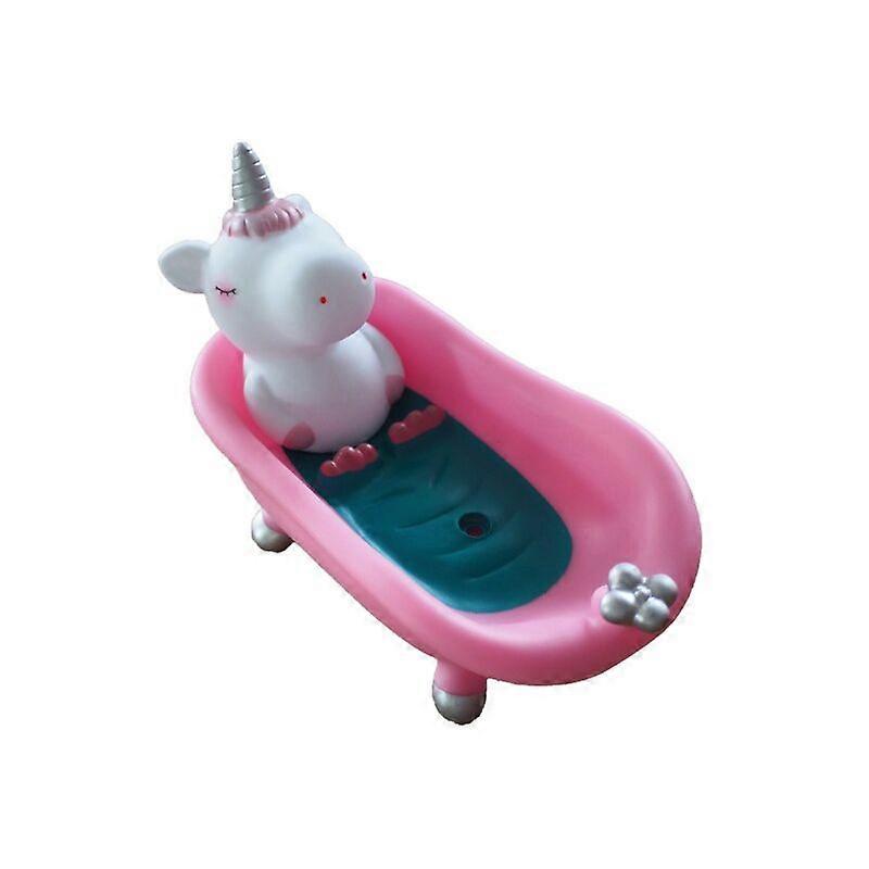 cartoon bathtub soap box, homemade soap box (unicorn)