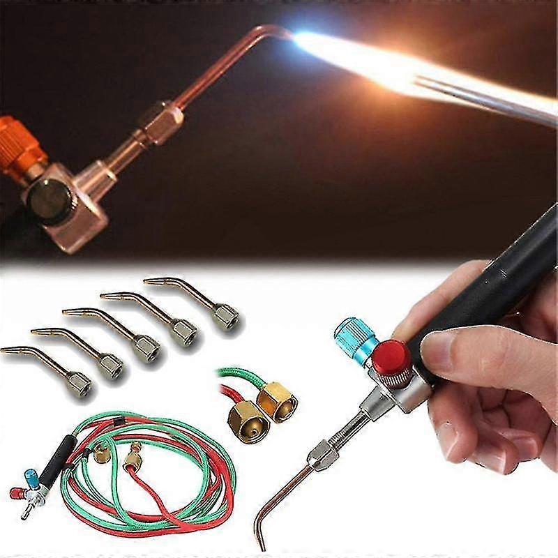 Jewelry Jewelers Micro Mini Gas Little Torch Welding Soldering Kit Tools With 5 Tips