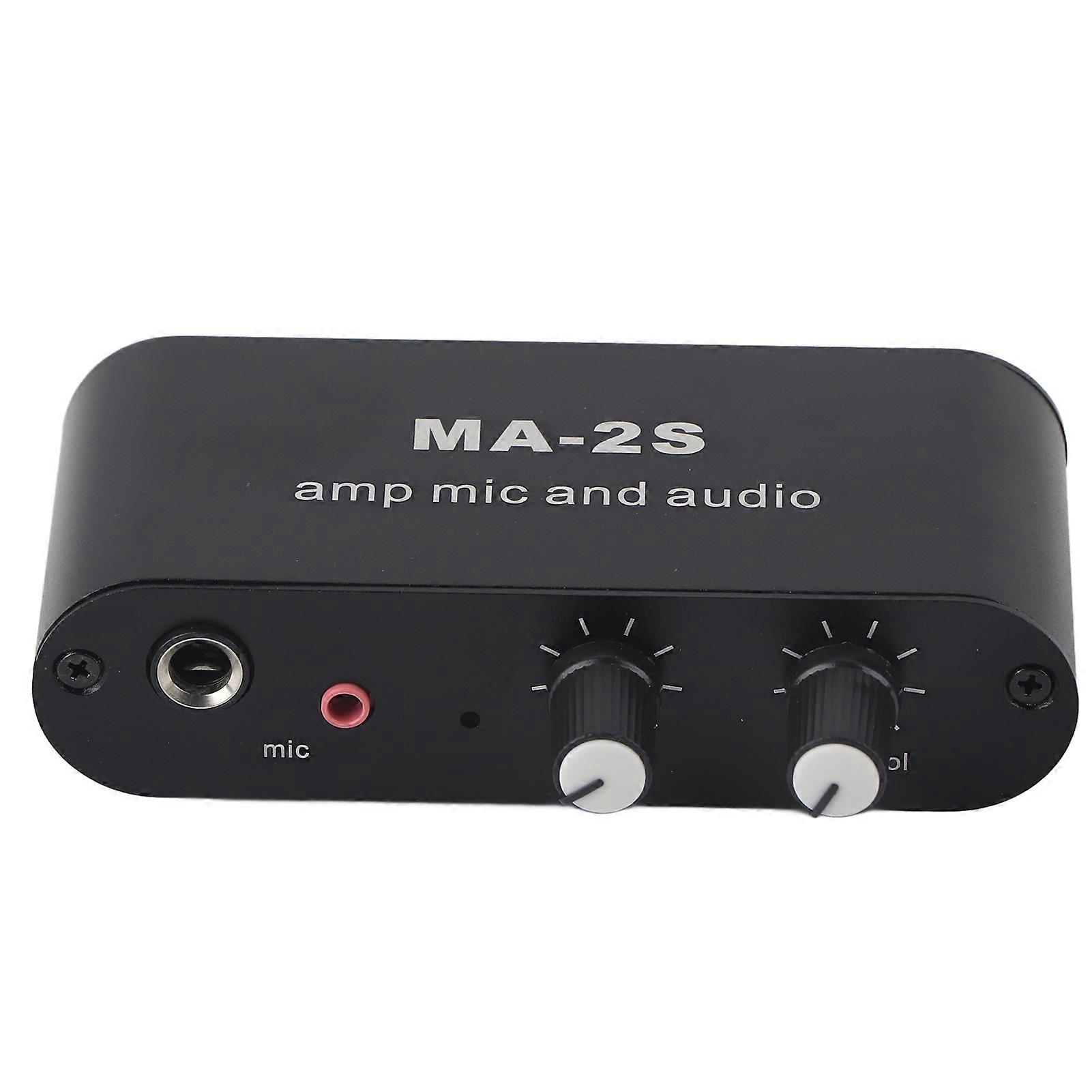 MA?2S Mini Audio Preamplifier Electronic Phonograph Record Player Preamp for Home DC12?24V