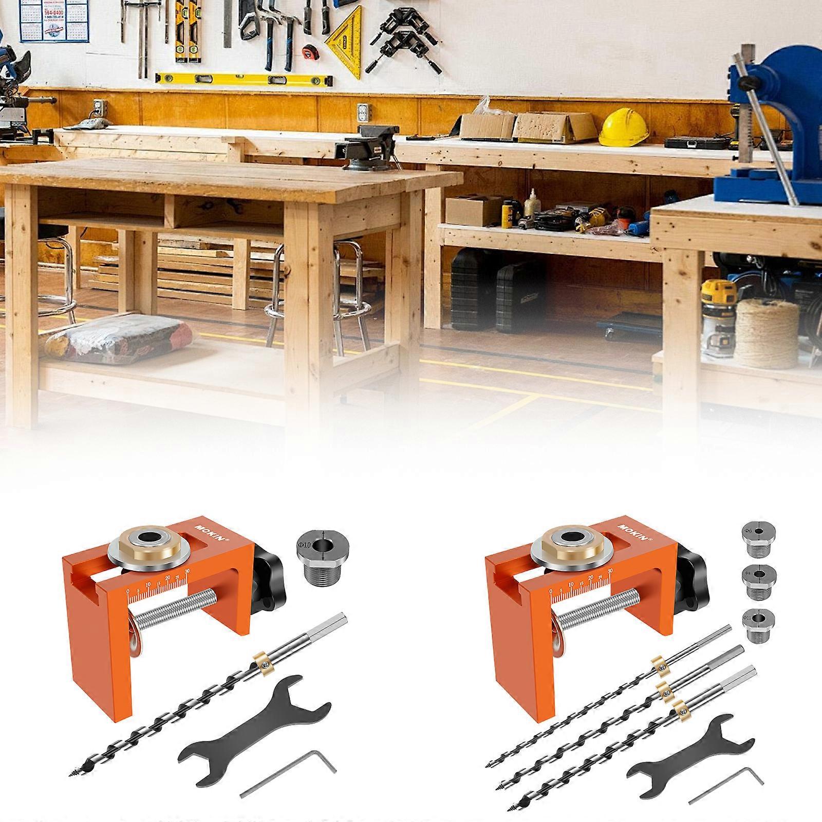 50% Off-Adjustable Pocket Hole Jig Kit for Woodworking Projects,Easy to Use Tool Set