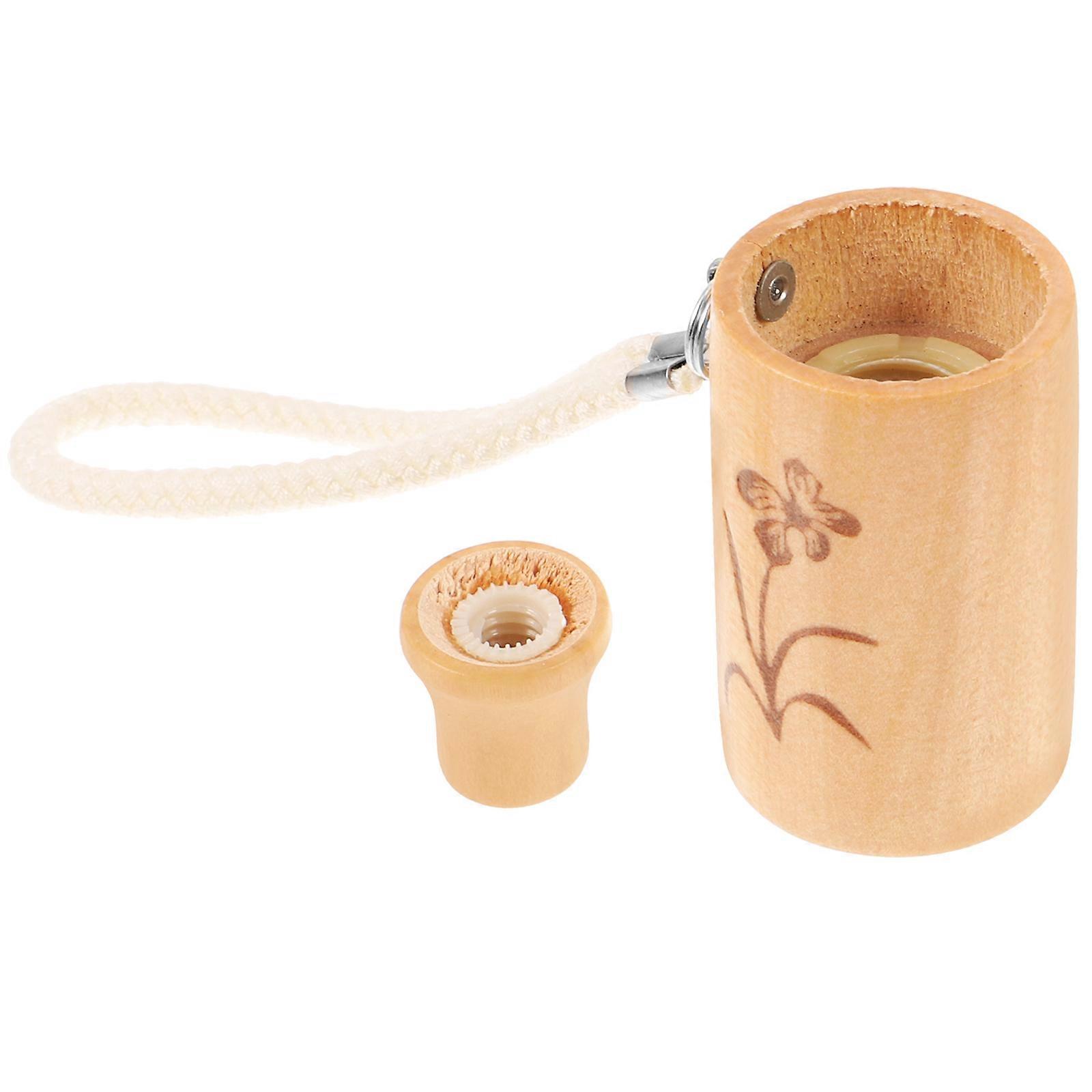 1 Set Rain Umbrella Grip Repair Umbrella Handle Replacement Wooden Umbrella Handle with Umbrella Cap