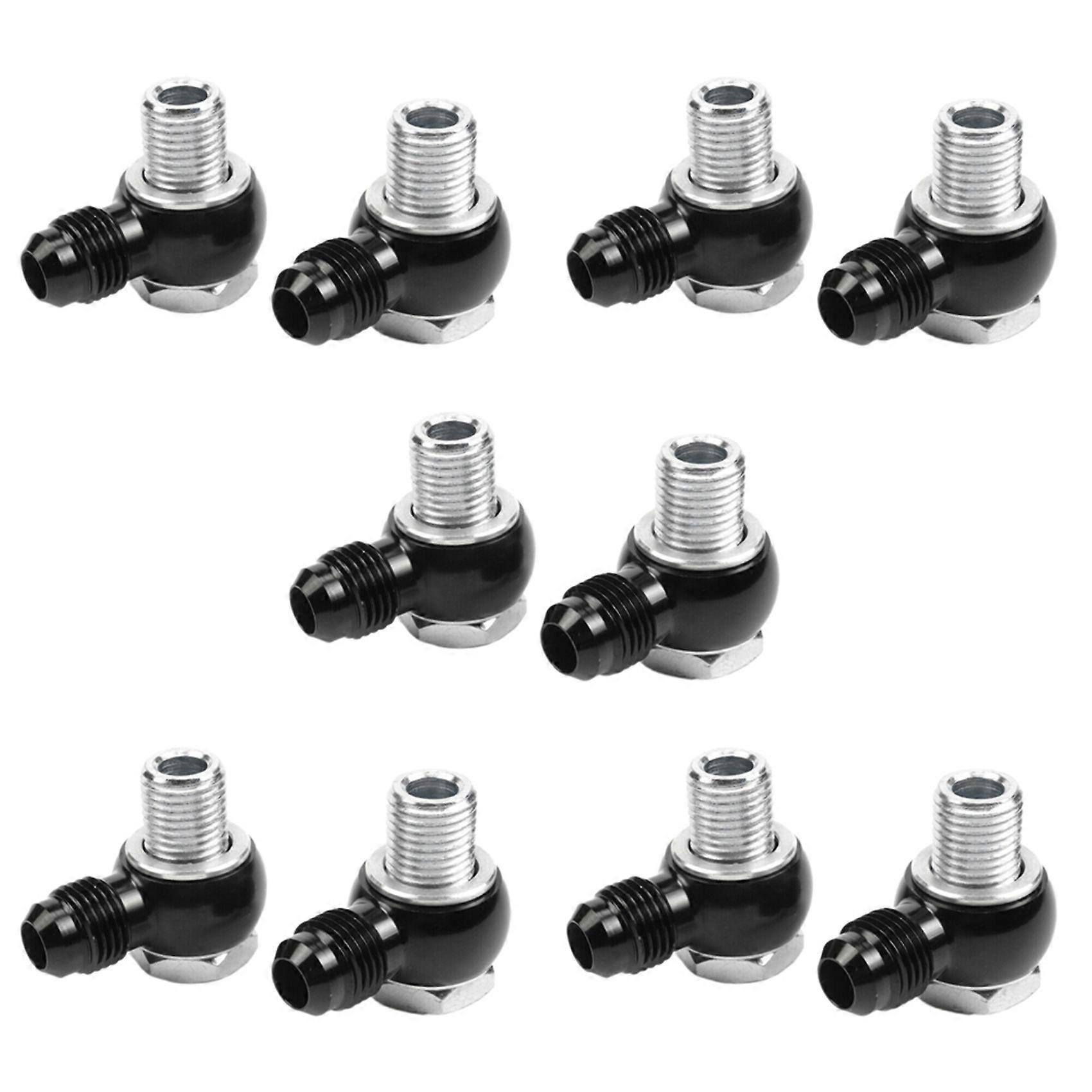 10x for 6AN x 1/4 NPSM Turbo 350 400 700R4 4L60E Transmission Oil Cooler 90 Degree Banjo Fittings