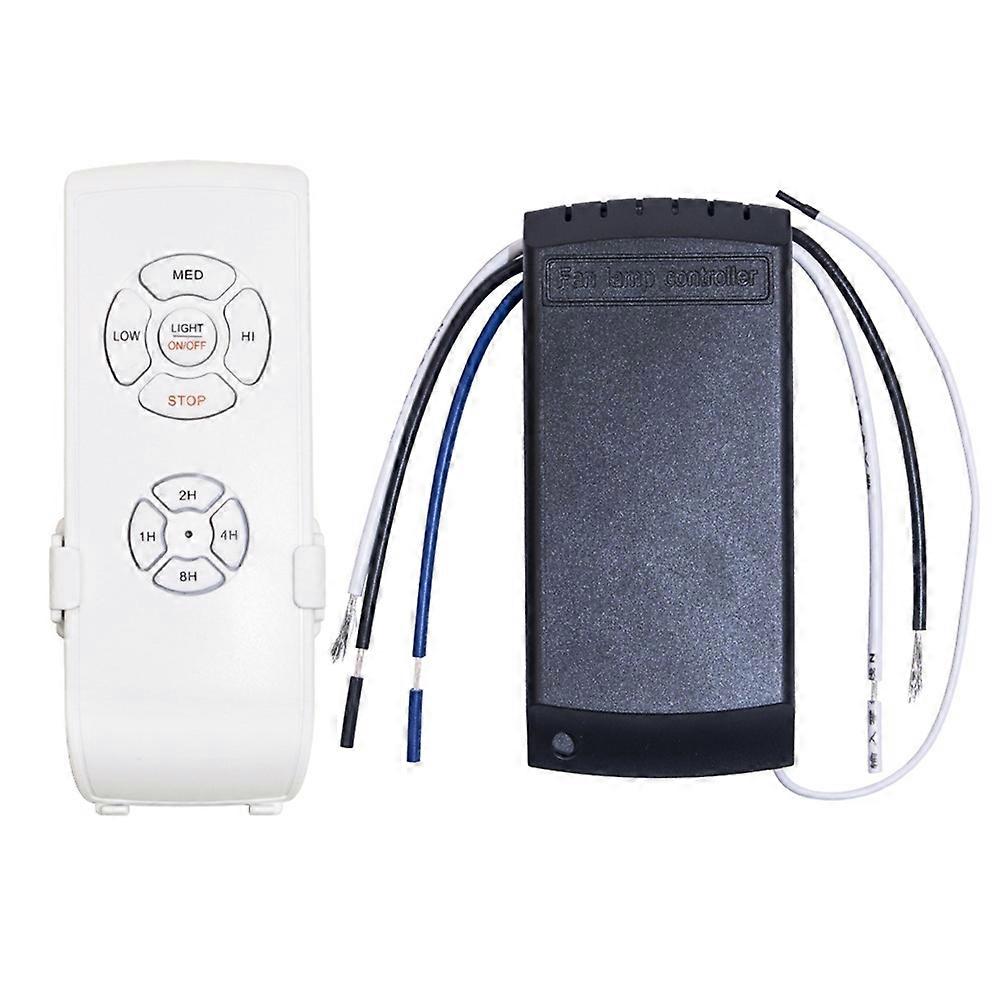Universal Ceiling Fan Lamp Remote Control Kit AC 110V Timing Setting Switch Adjuste Wind Speed Tran