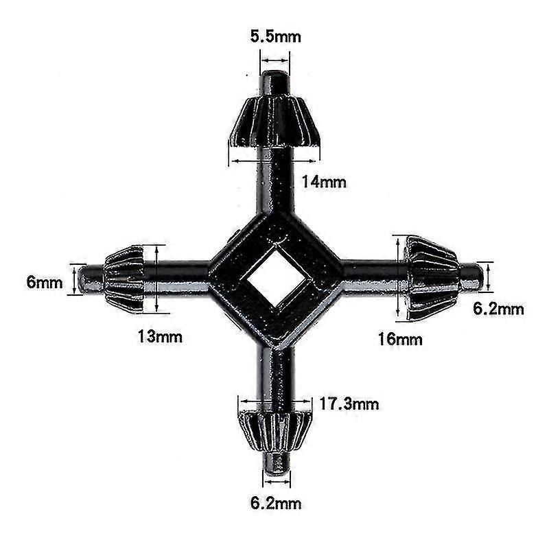 Universal Chuck Key 4-in-1 Multifunktions-Bohrer Chuck Key 4-in-1 Bohrwerkzeug, Drill Chuck Drill Chuck Key, Chuck Key