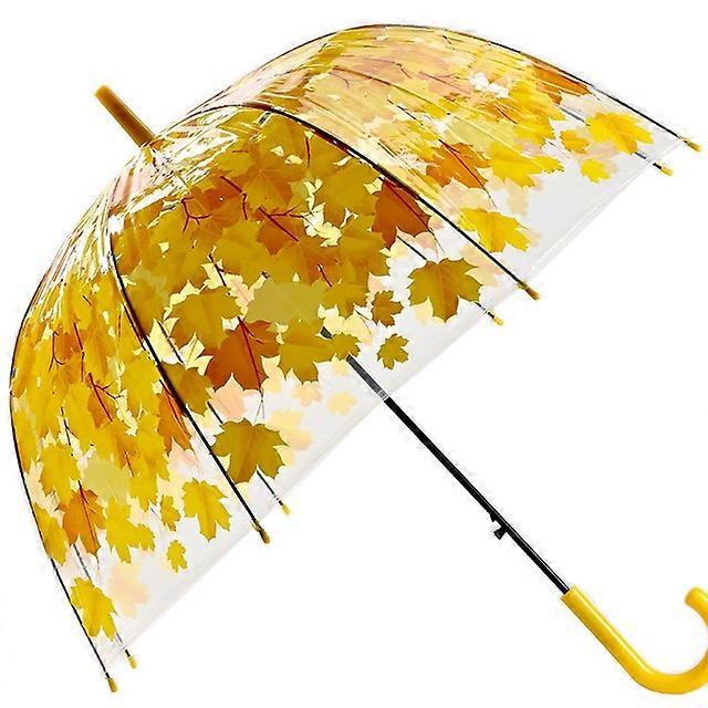 Green Leaf Transparent Umbrella