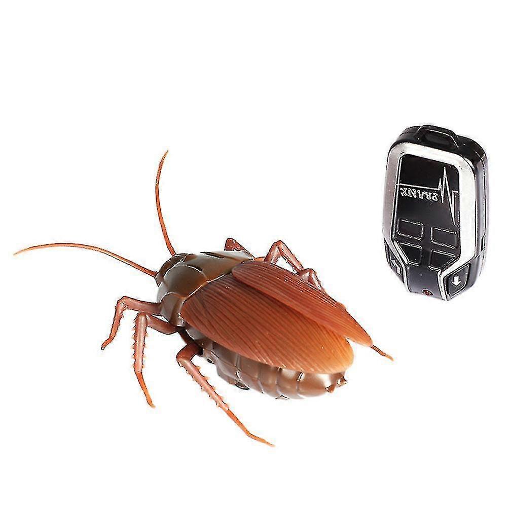 Mini Remote-Control Cockroach Toy, Infrared Electric Bug with Batteries