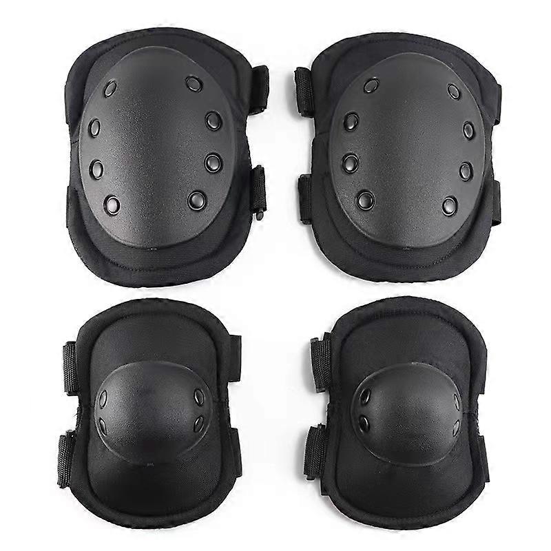 5 Uppsättningar Taktisk Armbåge Knäskydd Kit Träningsskydd Army Airsoft Utomhus CS Sport Arbetar Jakt