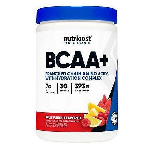 Nutricost BCAA + Hydration Powder Fruit Punch ,30 Serving