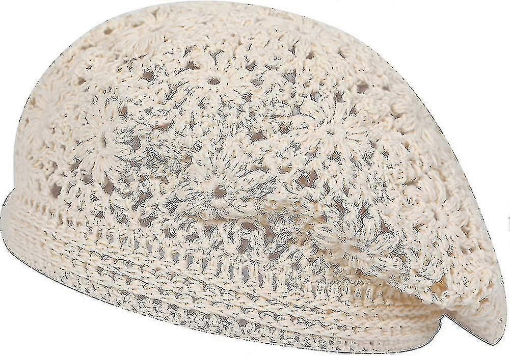 Kvinner's Bomull Sommer Heklehatt Lett Retro Håndlagde Berets