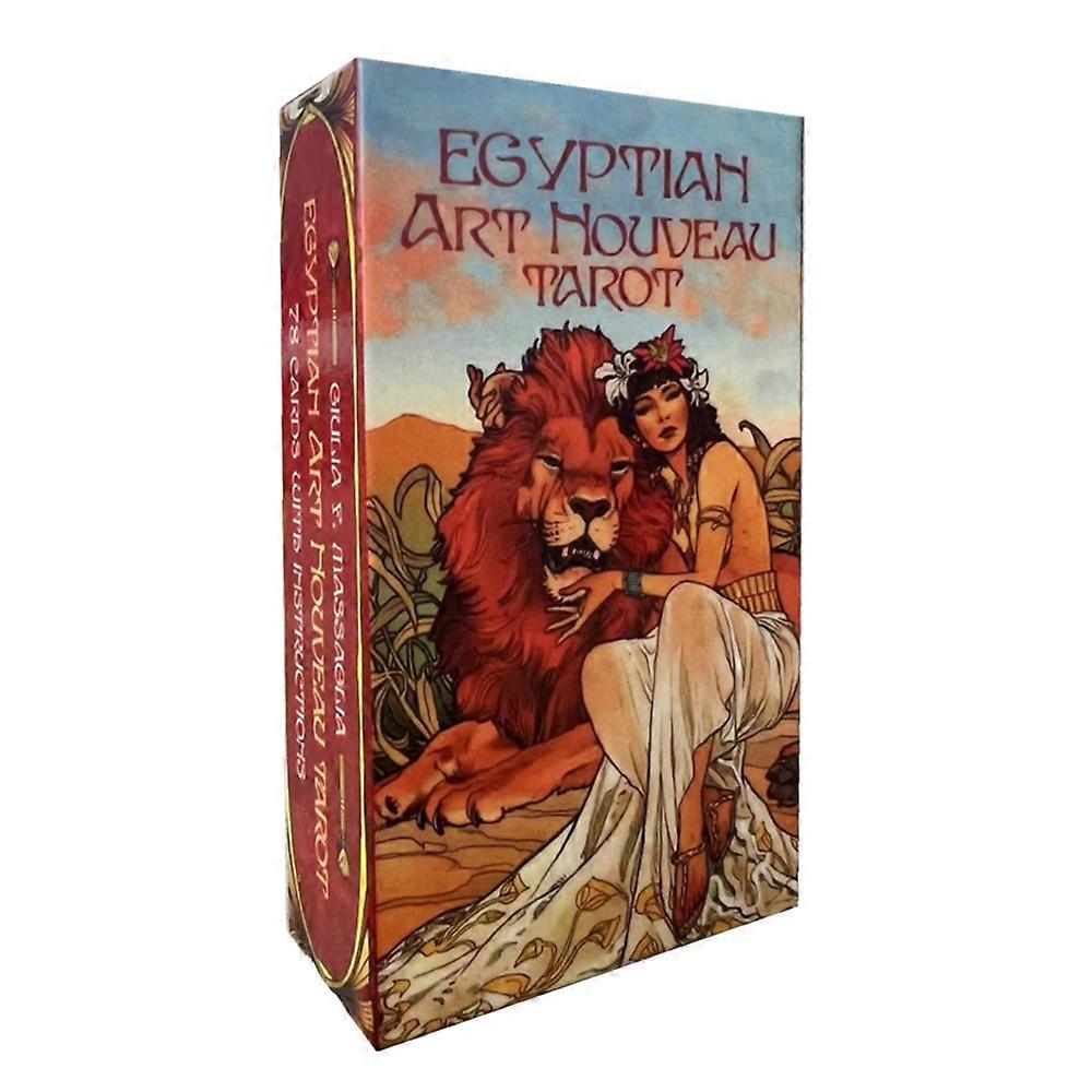 Egyptian Art Nouveau Tarot cards oracle deck meaning Family Party Board Game Oracle Cards Divination Fate Card