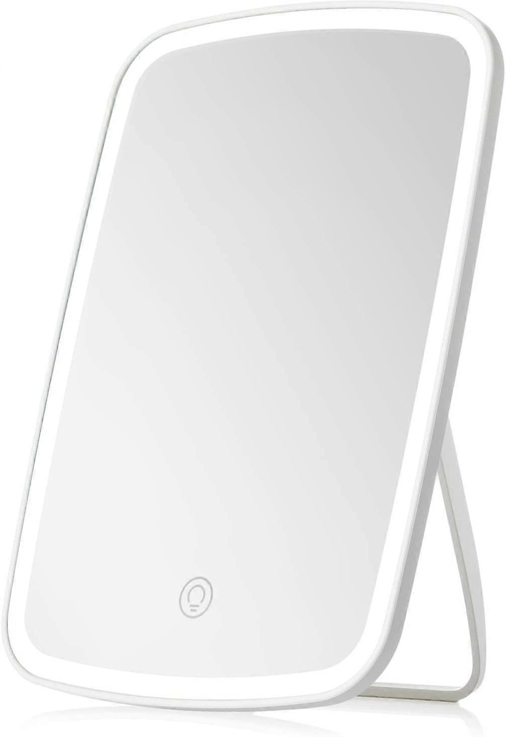 Nezzoe makeup mirror touch screen with LED brightness adjustable portable USB charging mirror