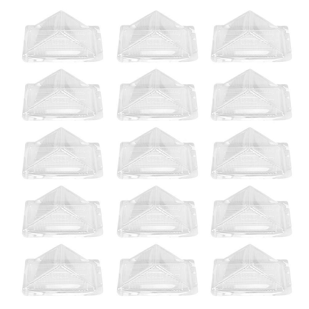 60pcs Clear Sandwich Packaging Boxes Plastic Cake Packing Boxes Sandwich Boxes