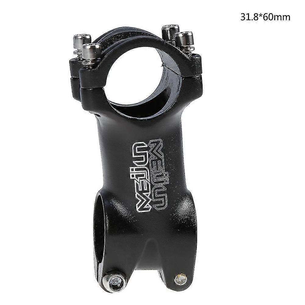 Accessoire de potence de vélo de route de montagne en alliage d’aluminium - Noir 31,8 * 60 mm