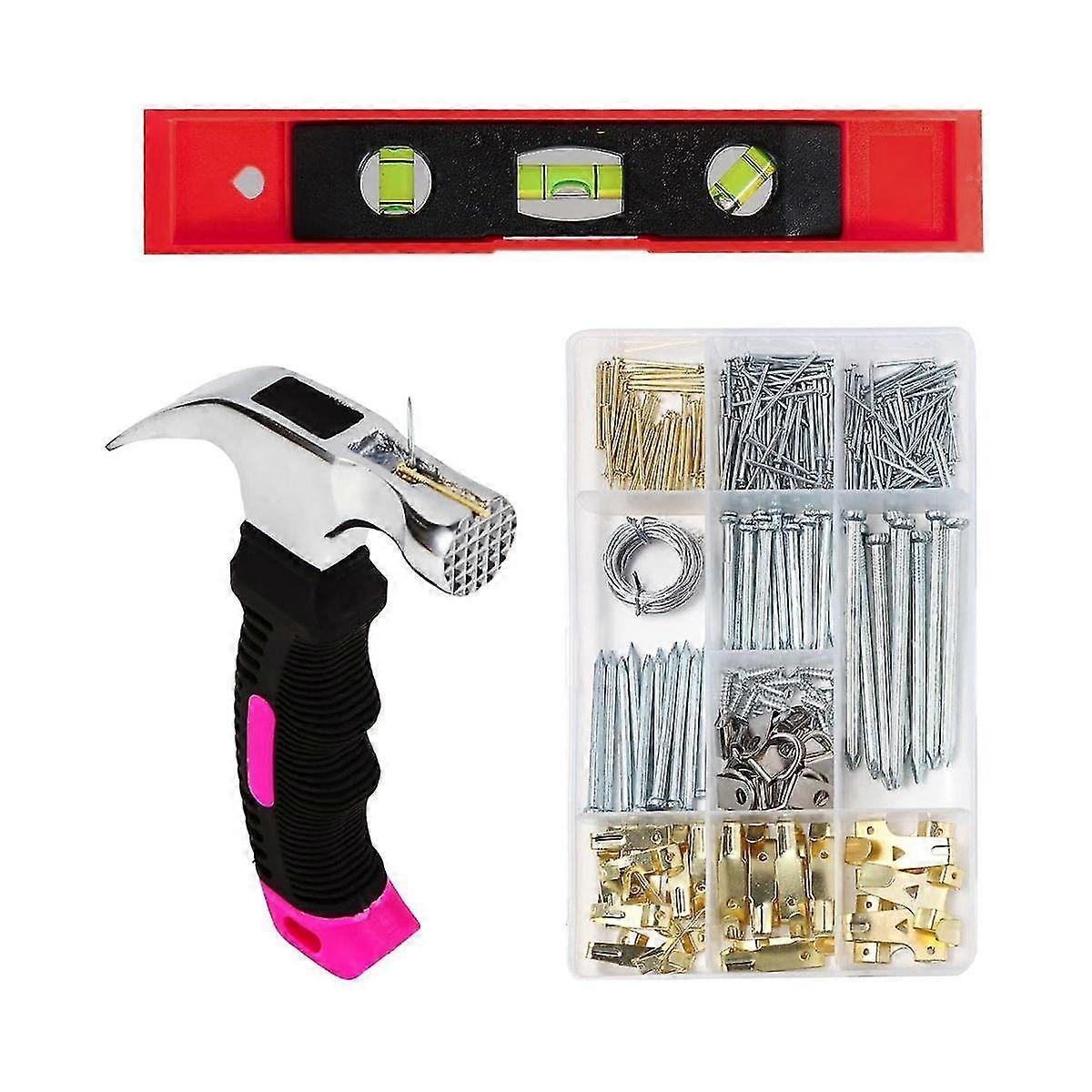 Picture Hanging Kit For Women, 315pcs Hanging Hardware With Hooks, Wire, Nails, D-ring, Wall Hanging Kit With Level