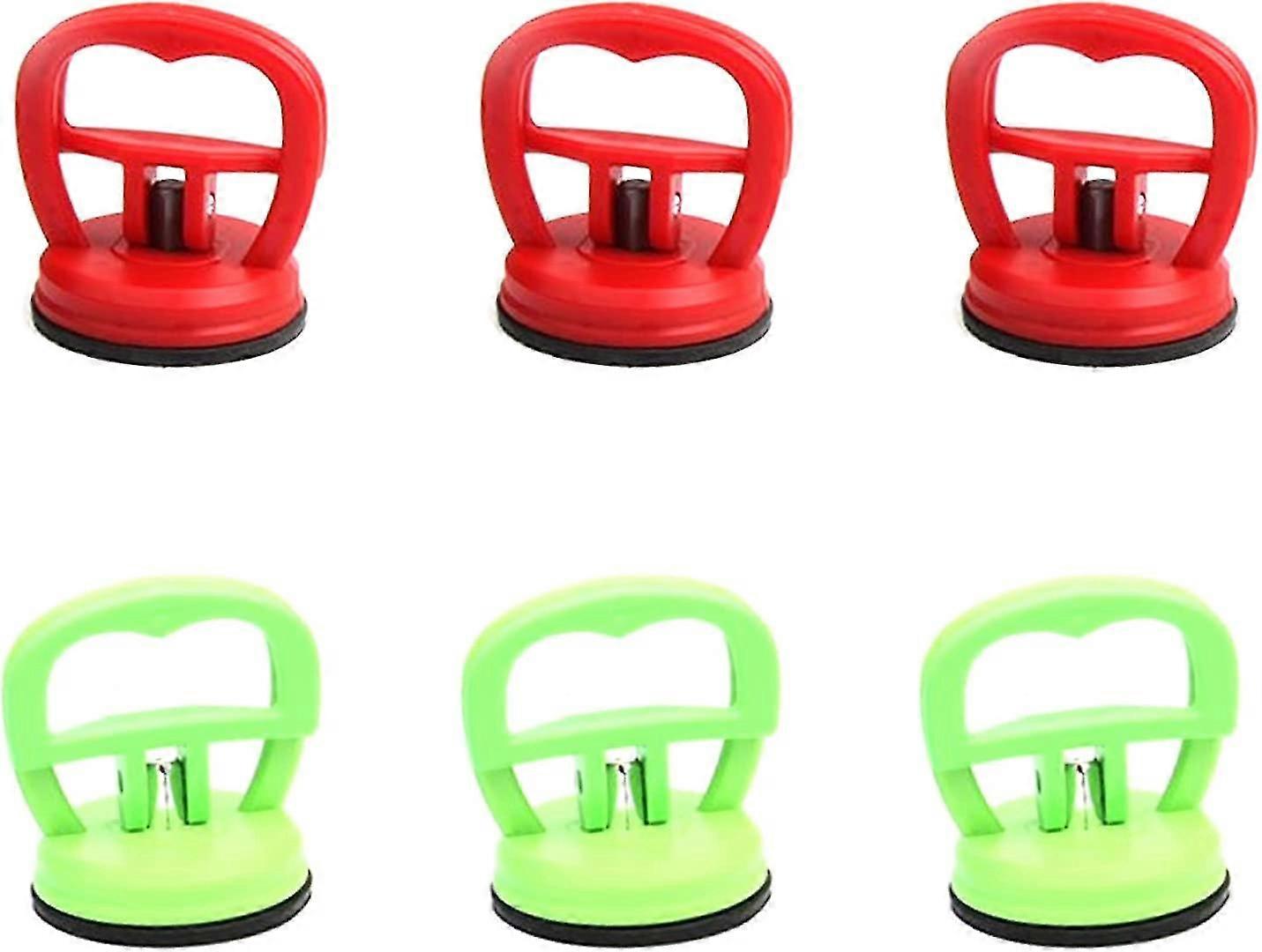 Ventouses robustes Outils de coupe d’ouverture d’écran Outils de retrait d’écran pour téléphones portables, tablettes, réparation d’écran LCD (6 pièces, rouge + vert)-shdsa