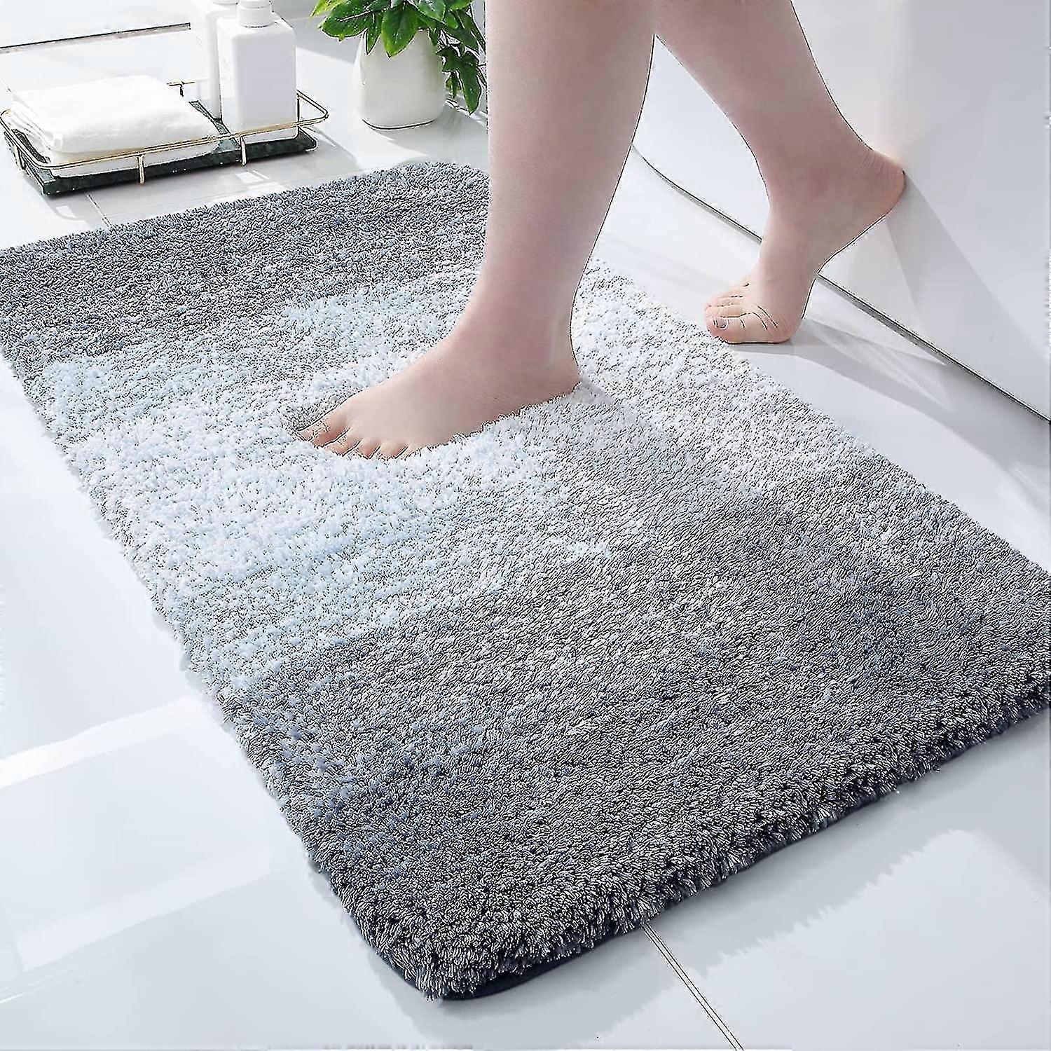 Luksuriøs baderomsteppematte, ekstra myke og absorberende badetepper i mikrofiber, sklisikker