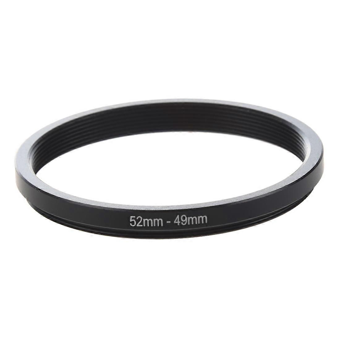 52mm-49mm 52mm to 49mm Black Step Ring Adapter for Camera