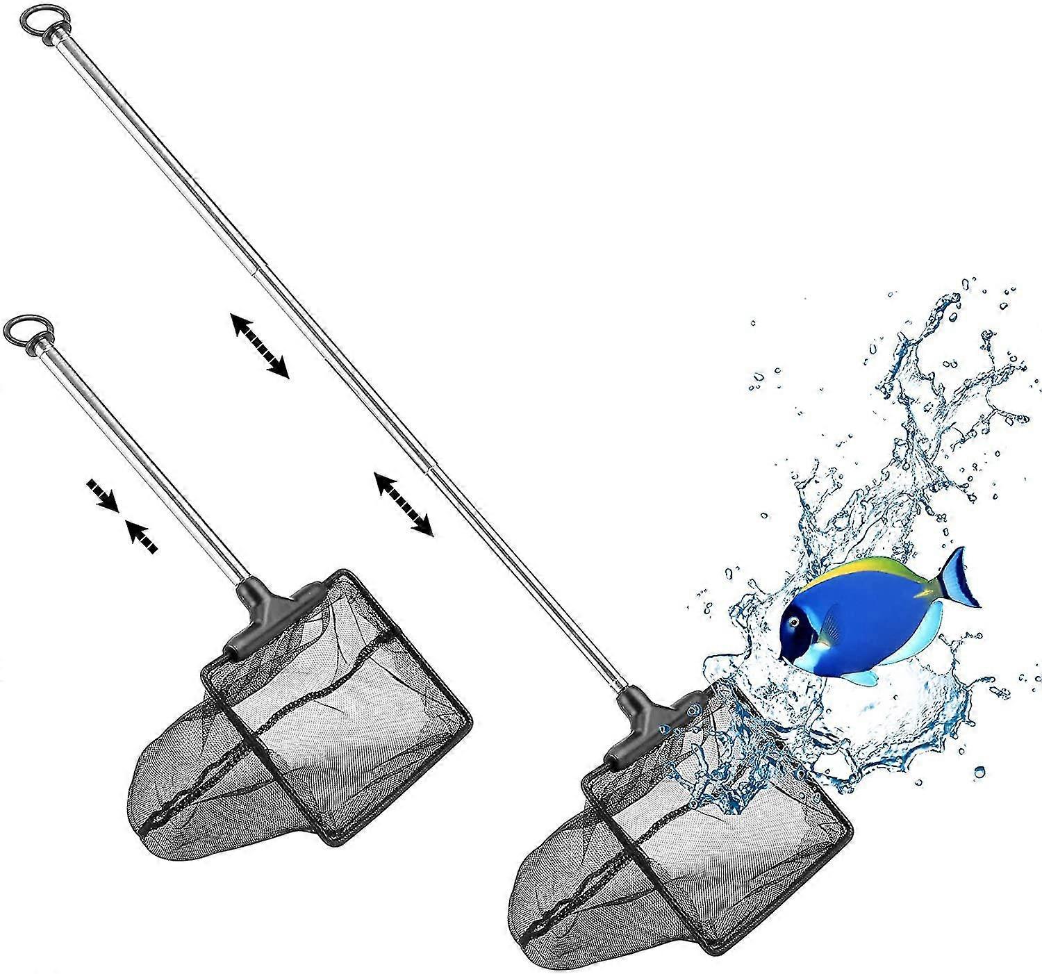 Telescopic Aquarium Fish Net, Fine Mesh Fish Net For Fish Tank With Extendable Long Handle