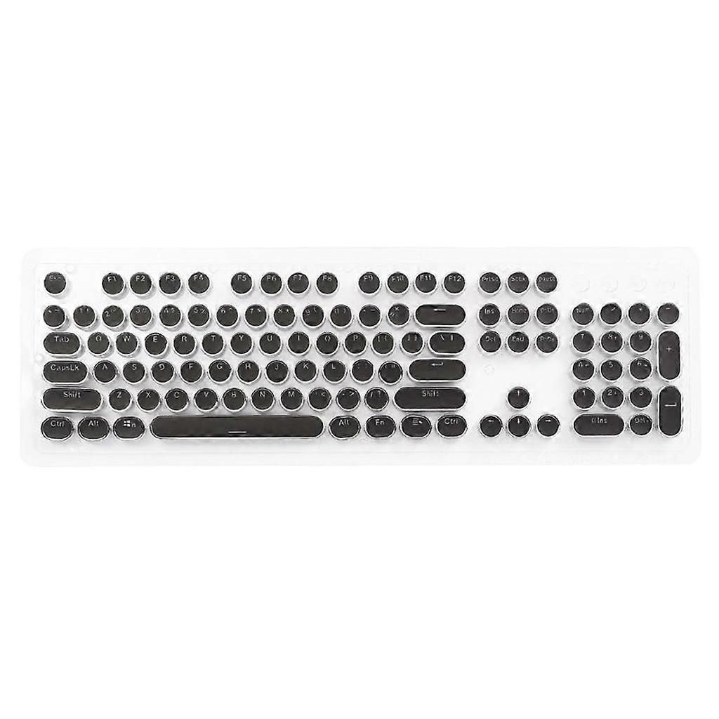 104-Key Keycap Double Shot DIY Steam Punk Typewriter Keycaps for Backlit Classy