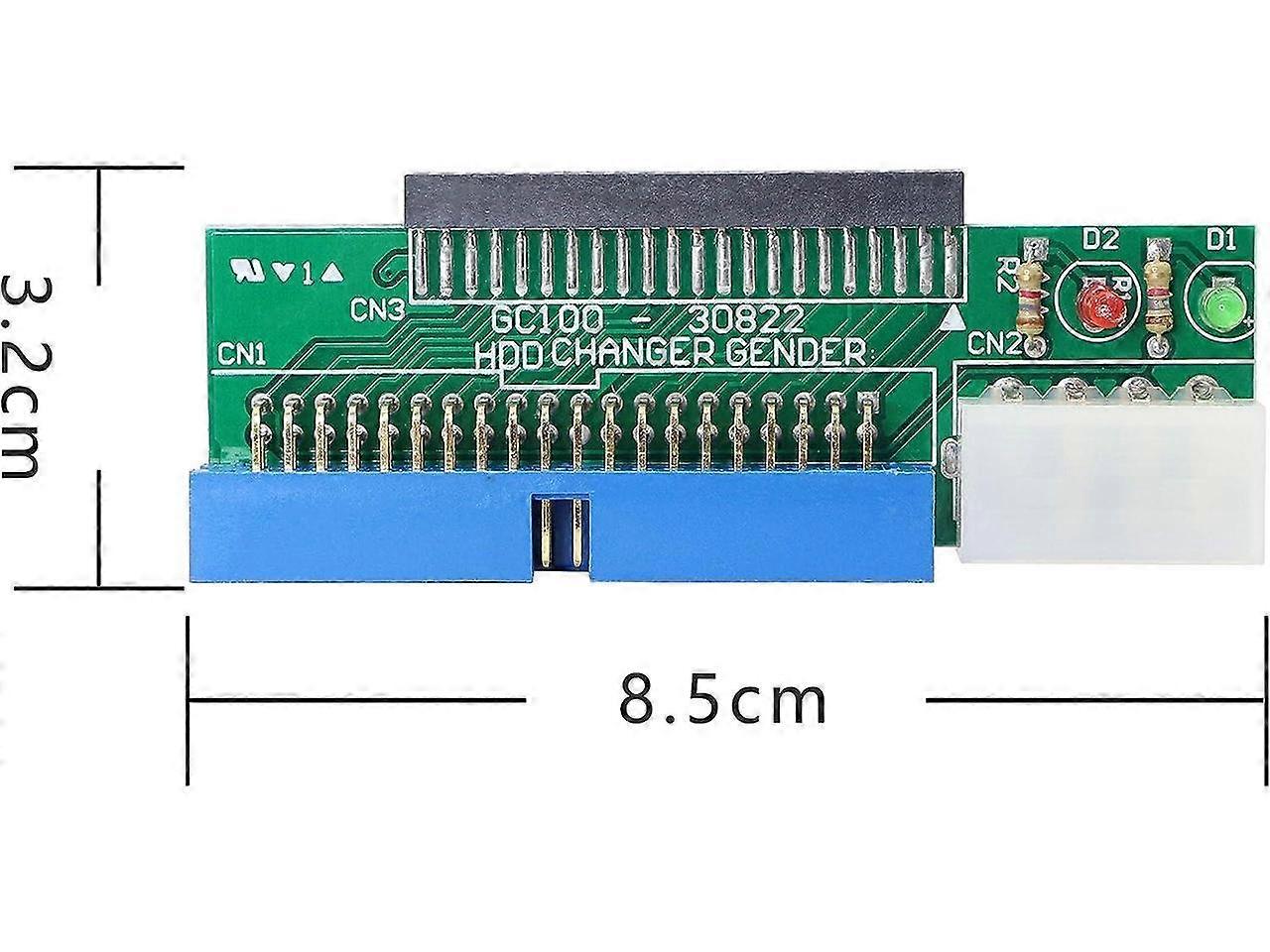 2 Tarjetas Convertidoras De Computadora IDE De 44 Pines A 40 Pines De Repuesto De 2.5 Pulgadas A Computadora De 3.5 Pulgadas, Adaptador De Disco Duro IDE Accesorios Para Laptop