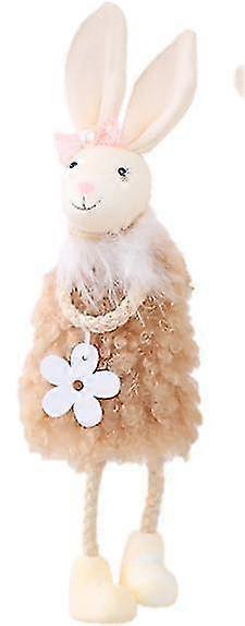 Brown Easter decorations bunny pendant Easter home decoration pendant