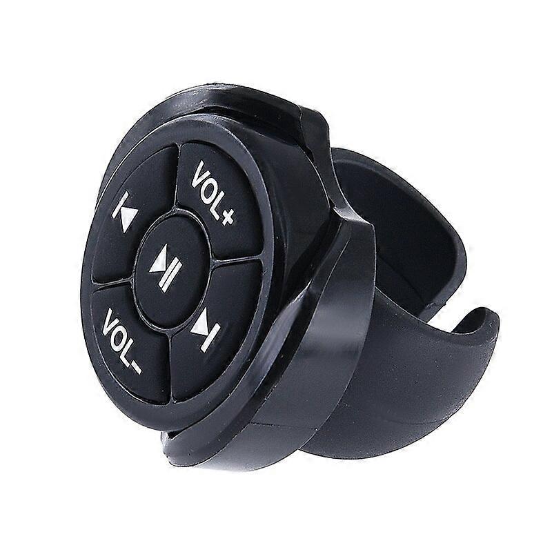 Wireless Bluetooth Remote Controller Media Button Car Motorcycle Bike Steering Wheel Music Play for IOS Android Phone Tablet Vehicle Steering Wheel Co