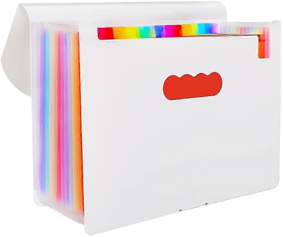 File Folders, 13-pocket Expanding File Folder With Tags And Closure