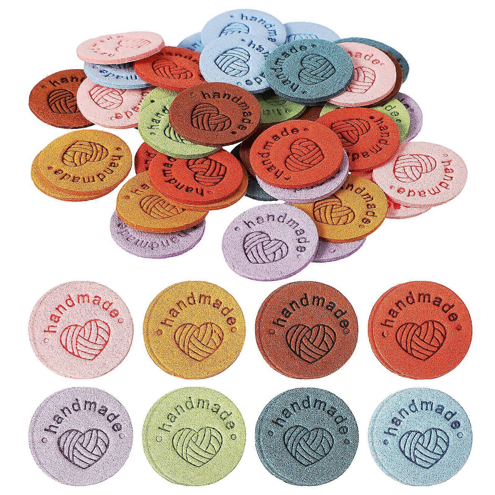 40 Pcs Handmade Labels Fabric Sewing Tags Craft Tags Sewing Knitting Diy Decoration Signs