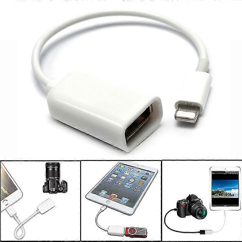 Lightning Adapter  Otg  Male To Usb Cable Female For Iphone, Camera