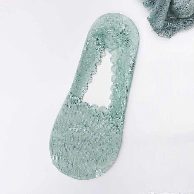 النساء الجوارب وصول الصيف الملونة غير زلة الحب القلب kawaii الكورية اليابانية نمط الهريس الدانتيل قصيرة تول الجوارب-6