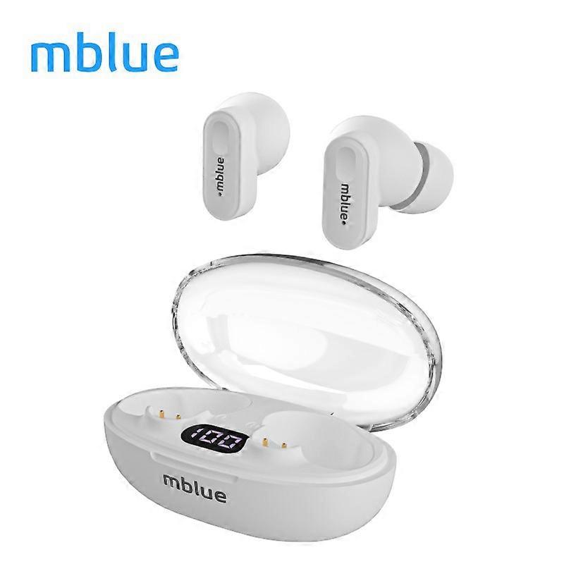 mblue AR01 True Wireless Earbuds BT In-Ear Earphones with LED Display Noise Cancelling Sports Headphones Built-in Mic Hands-Free Calls