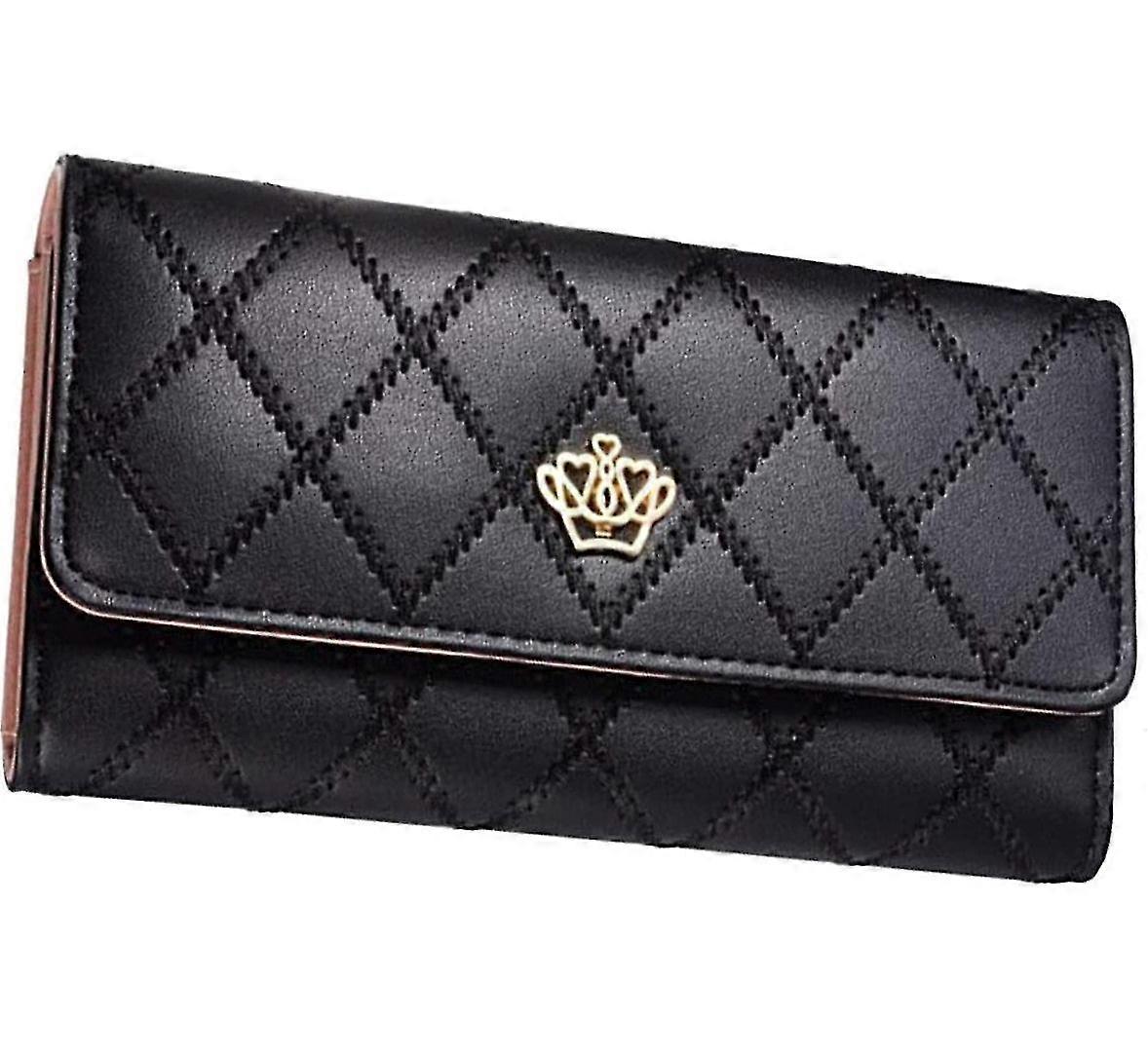 Cartera de moda larga de cuero Pu