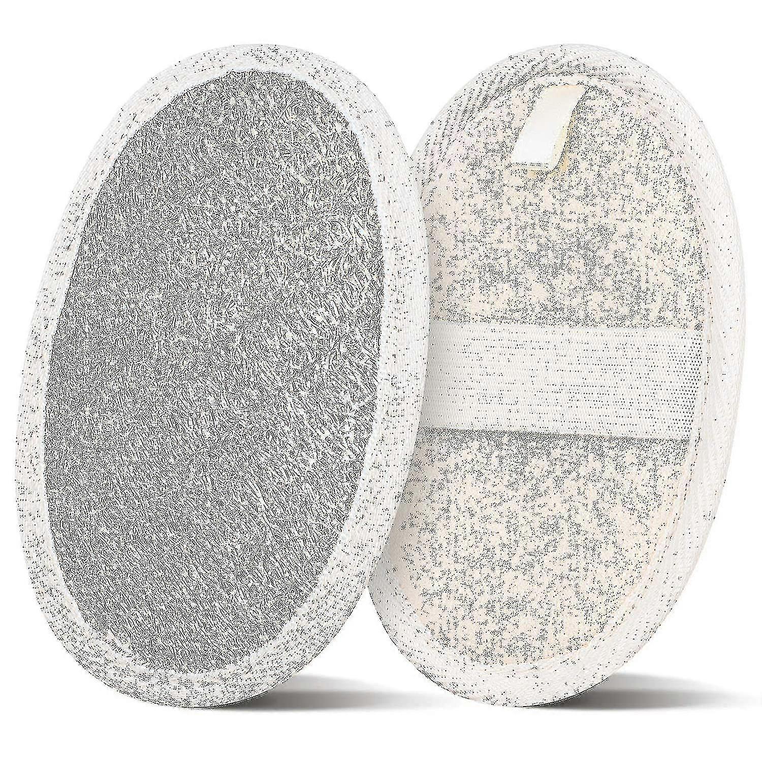 اسفنجة اللوف الطبيعية مقشر الجسم غسيل، صديقة للبيئة، أبيض -z