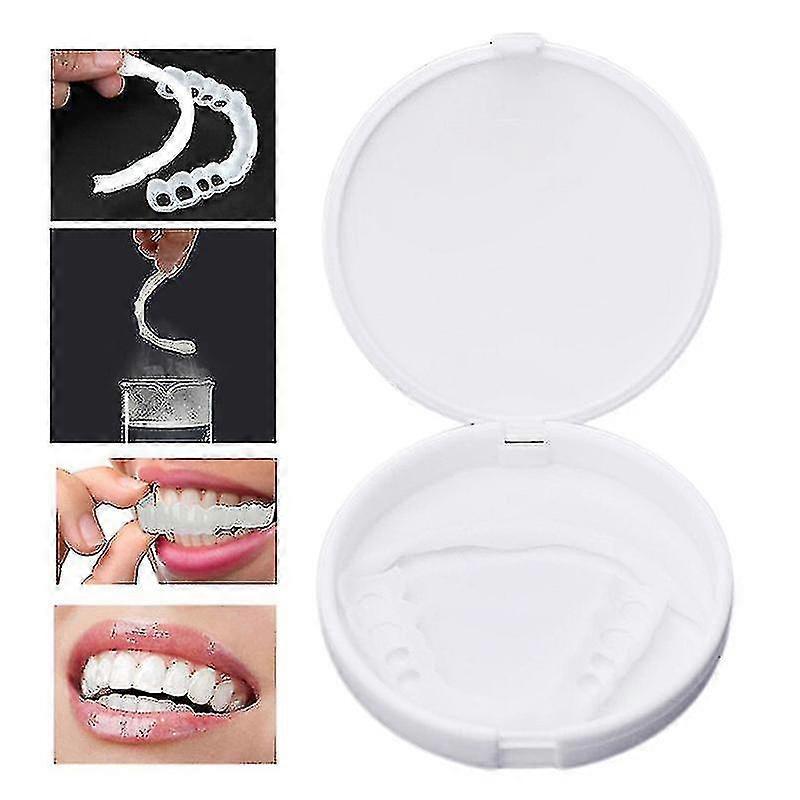 Fake Veneers Denture Paste Perfect Smileteeth Upper And Lower