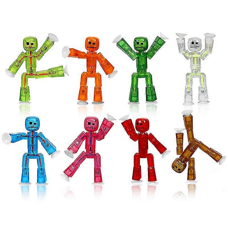 1 adet Vantuz Stickbot Oyuncaklar Yapışkan Robbot Oyuncaklar Erkekler İçin Komik Deforme Olabilir Action Figure Sucker Oyuncaklar Çocuklar