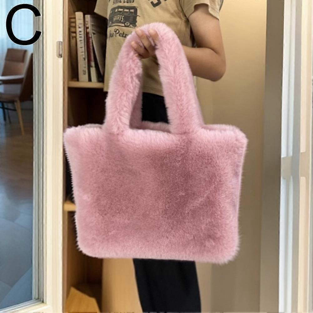 Large Capacity Fluffy Plush Shoulder Bag