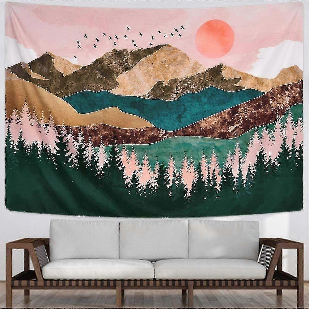 Sevenstars Mountain Tapestry Forest Tree Tapestry Sunset Tapestry Nature Landscape Tapestry