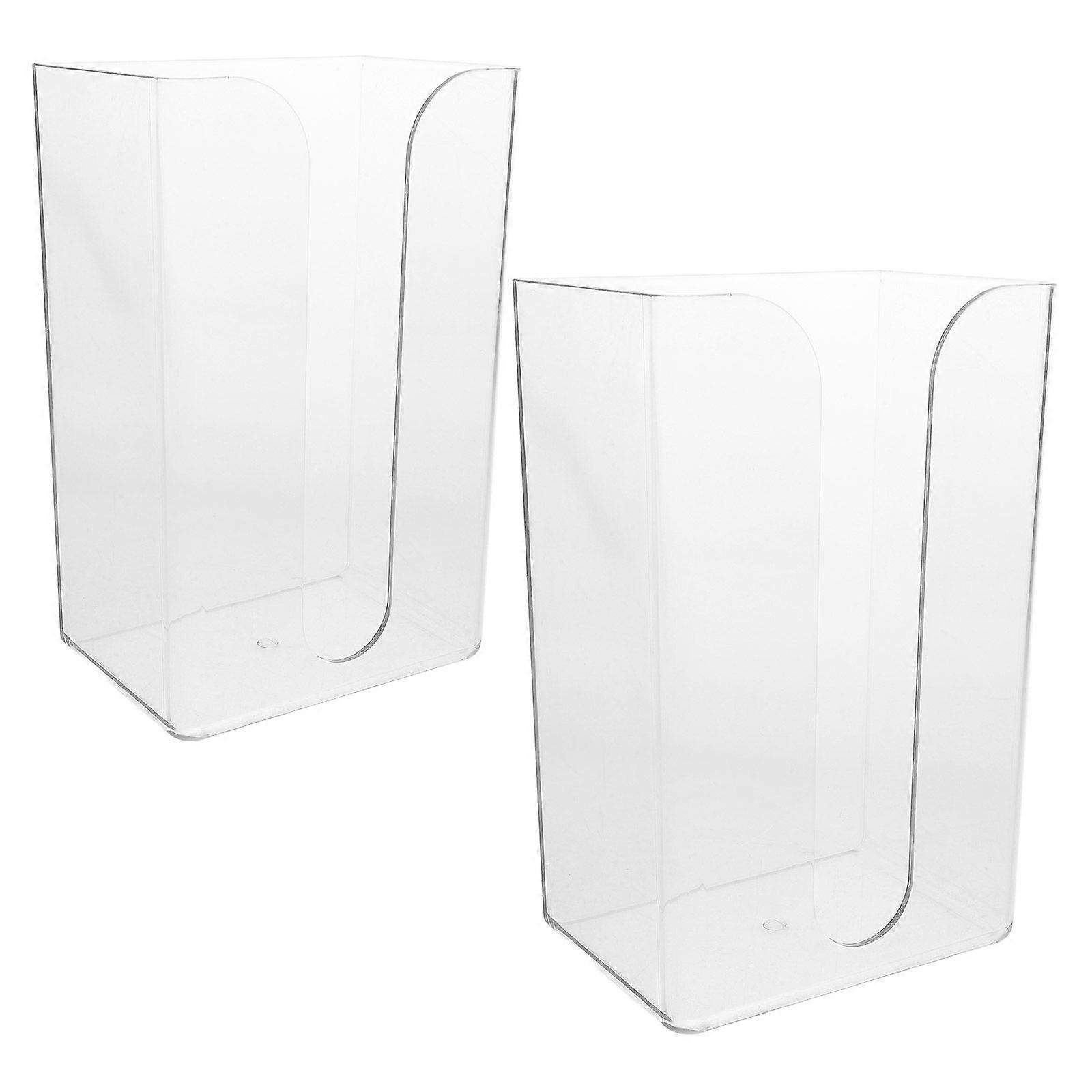 2 stk stansefri silkepapirdispenser papirdispenser veggmontering søppelposeholder