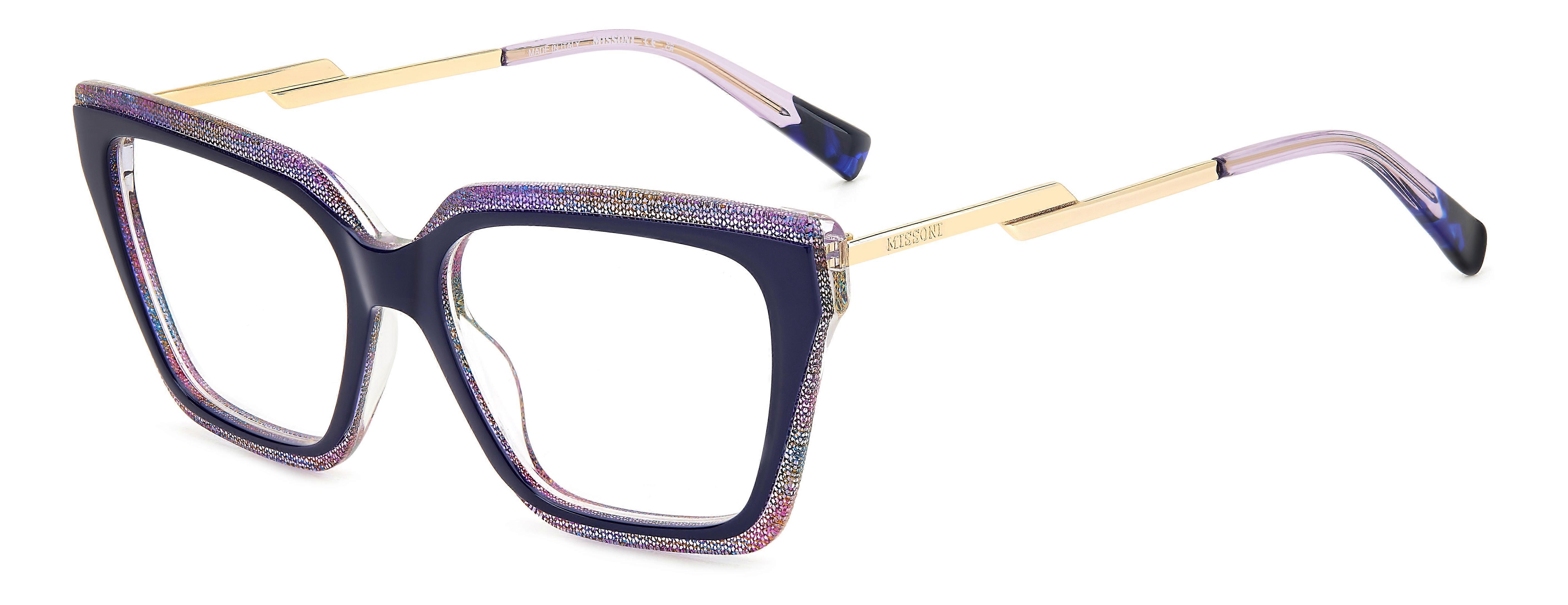 Eyewear Frames MISSONI MIS 0167 S6F BLUE PATTERN 53/16/145 WOMAN
