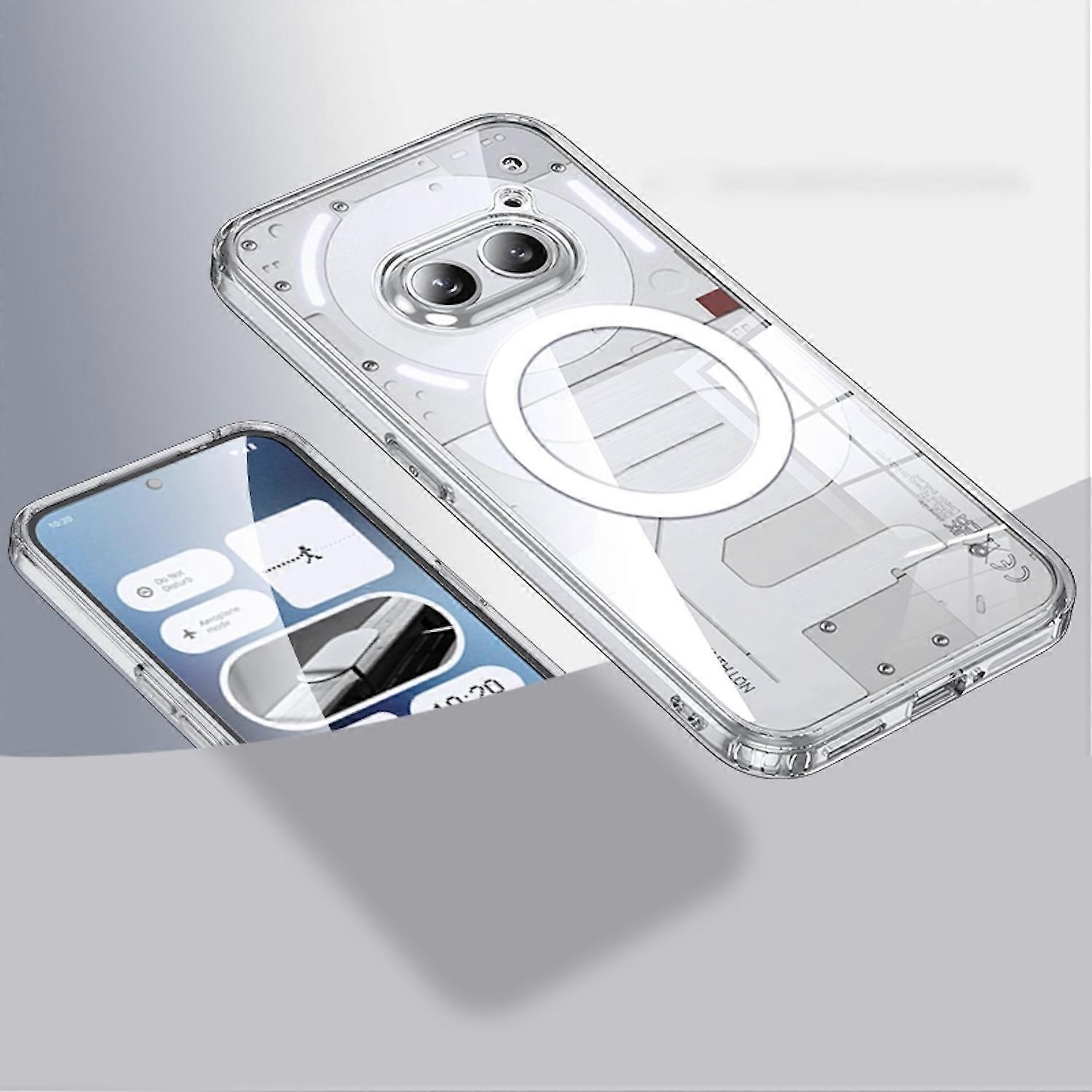 For Nothing Phone 2a/Plus MagSafe 防震透明 TPU 混合 PC 保护壳