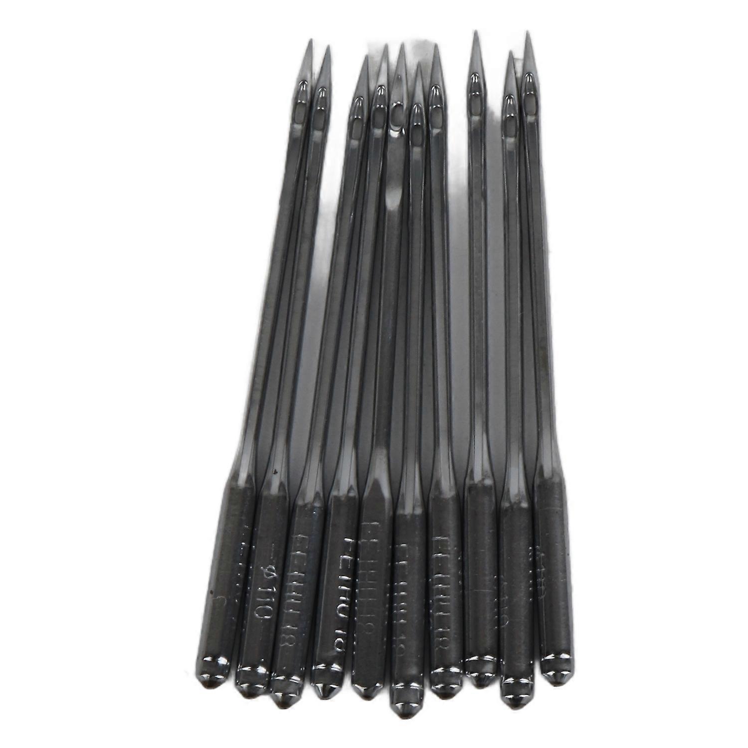10 Pcs Silver Stainless Steel Shoe Repairing Machine Tool Needle Pack (SL‑18)