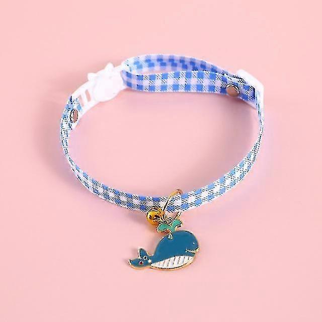 Cat Collar with Pendant, Safety Adjustable Cat Collars Set L Size