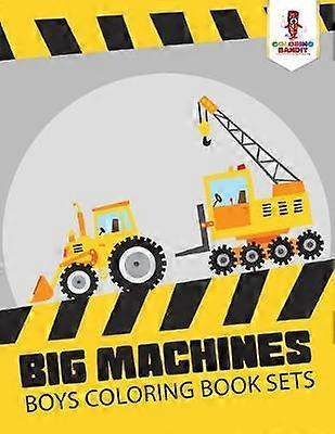 Big Machines  Boys Coloring Book Sets