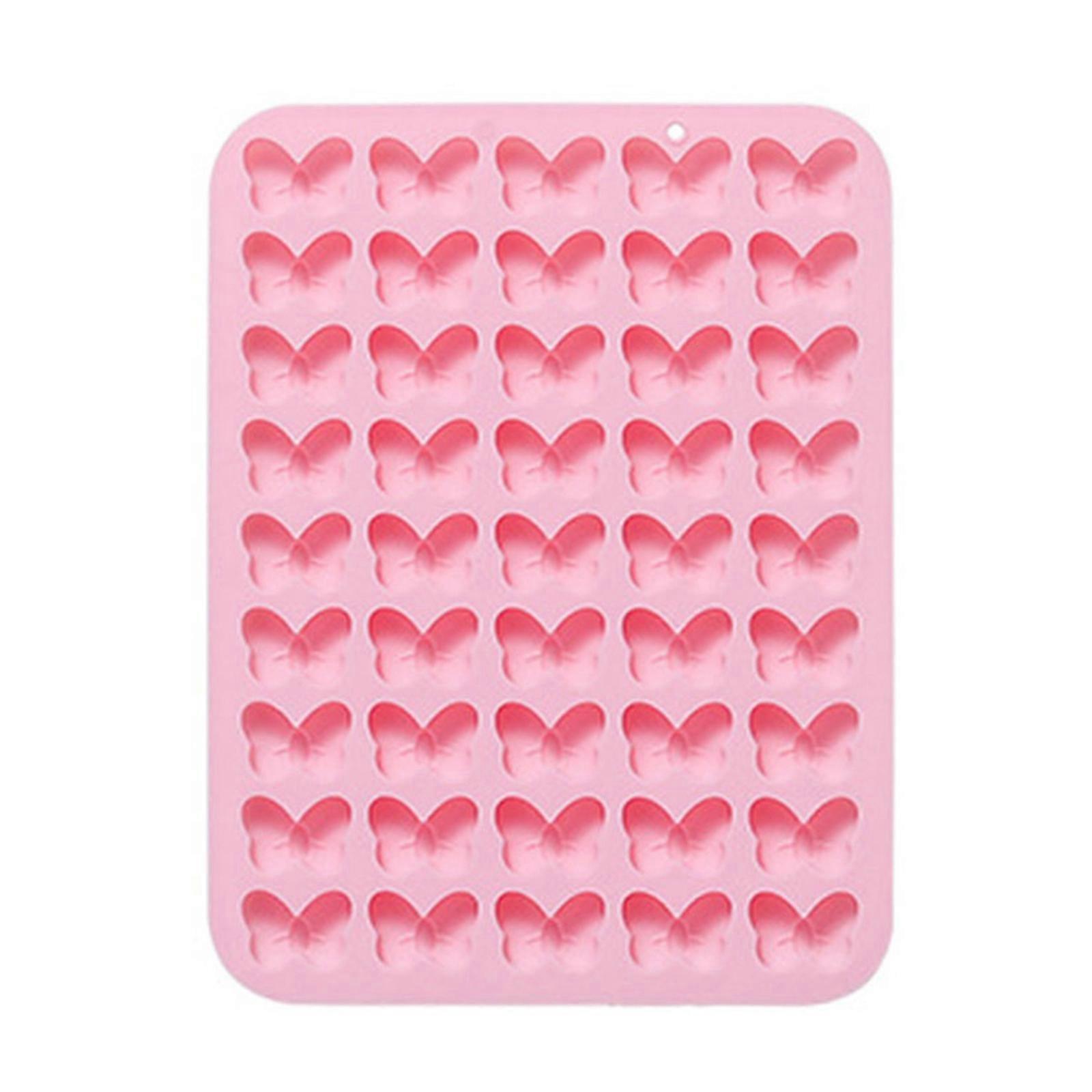 3 قطع قوالب سيليكون شوكولاتة Bowknot كعكة فندان حلوى بسكويت قوالب DIY أدوات تزيين الخبز لكعكة الحلوى الوردي