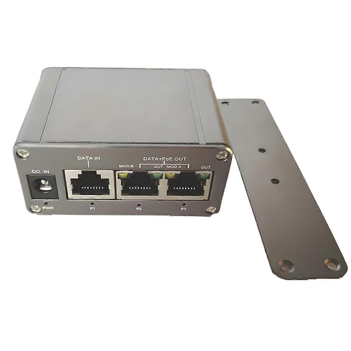 3 Port MINI Gigabit POE Injector 20Vdc-36Vdc Input Mode A and B 24V Passive POE Max 30w Output POE Injector