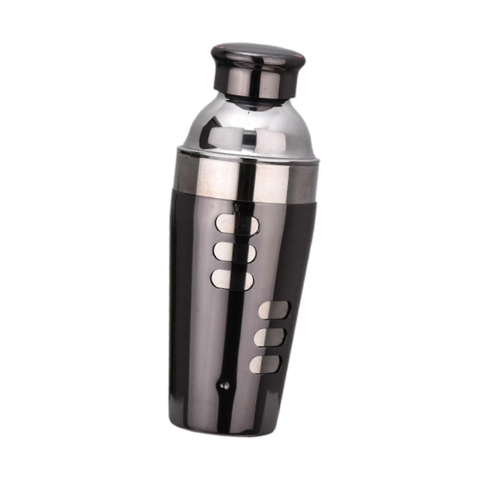 Cocktail Shaker Leakproof Mixed Drinks Barware for Bartender Gift Party Cafe Black