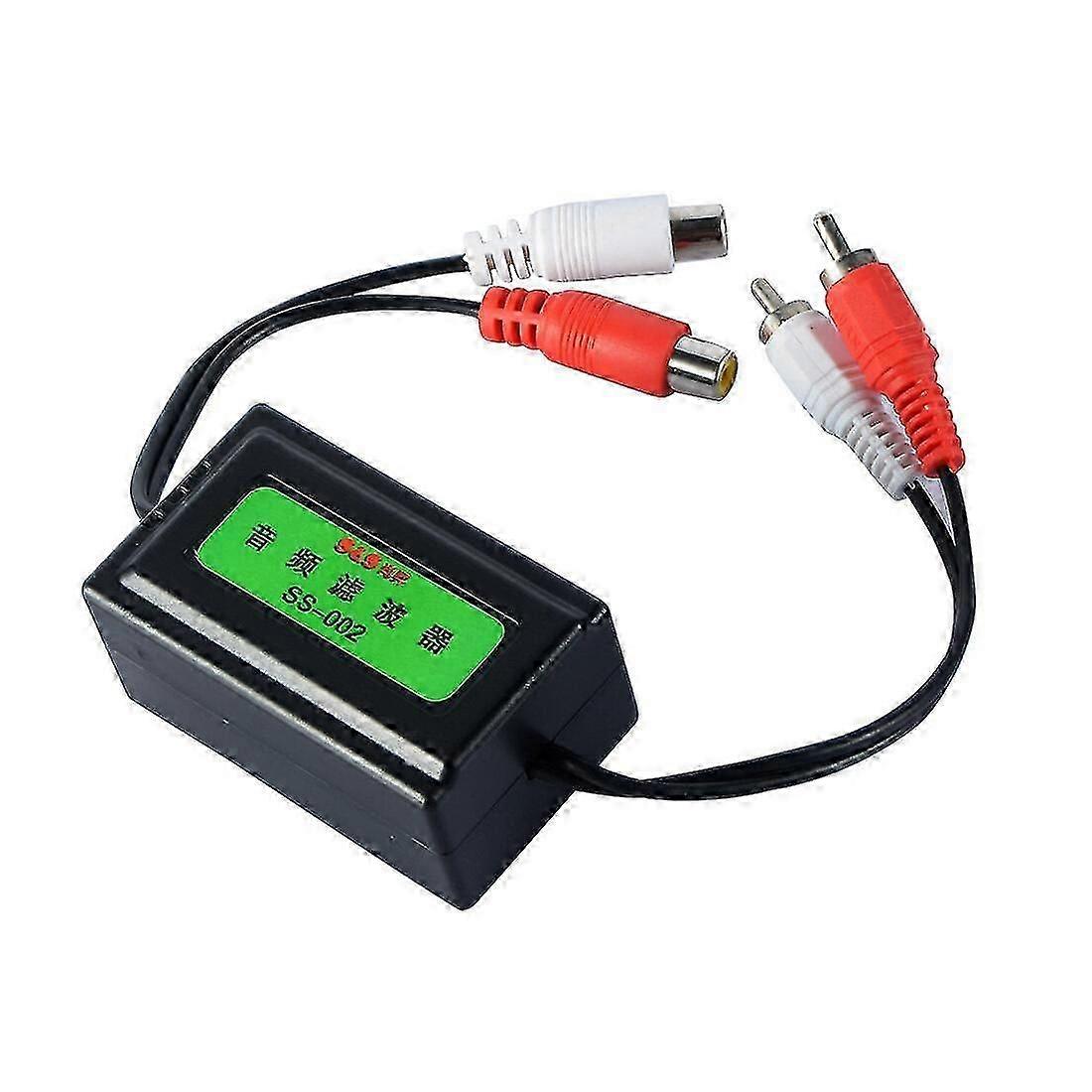 Car RCA Amplifier Audio Noise Filter Stereo Ground Loop Isolator Channel Tool