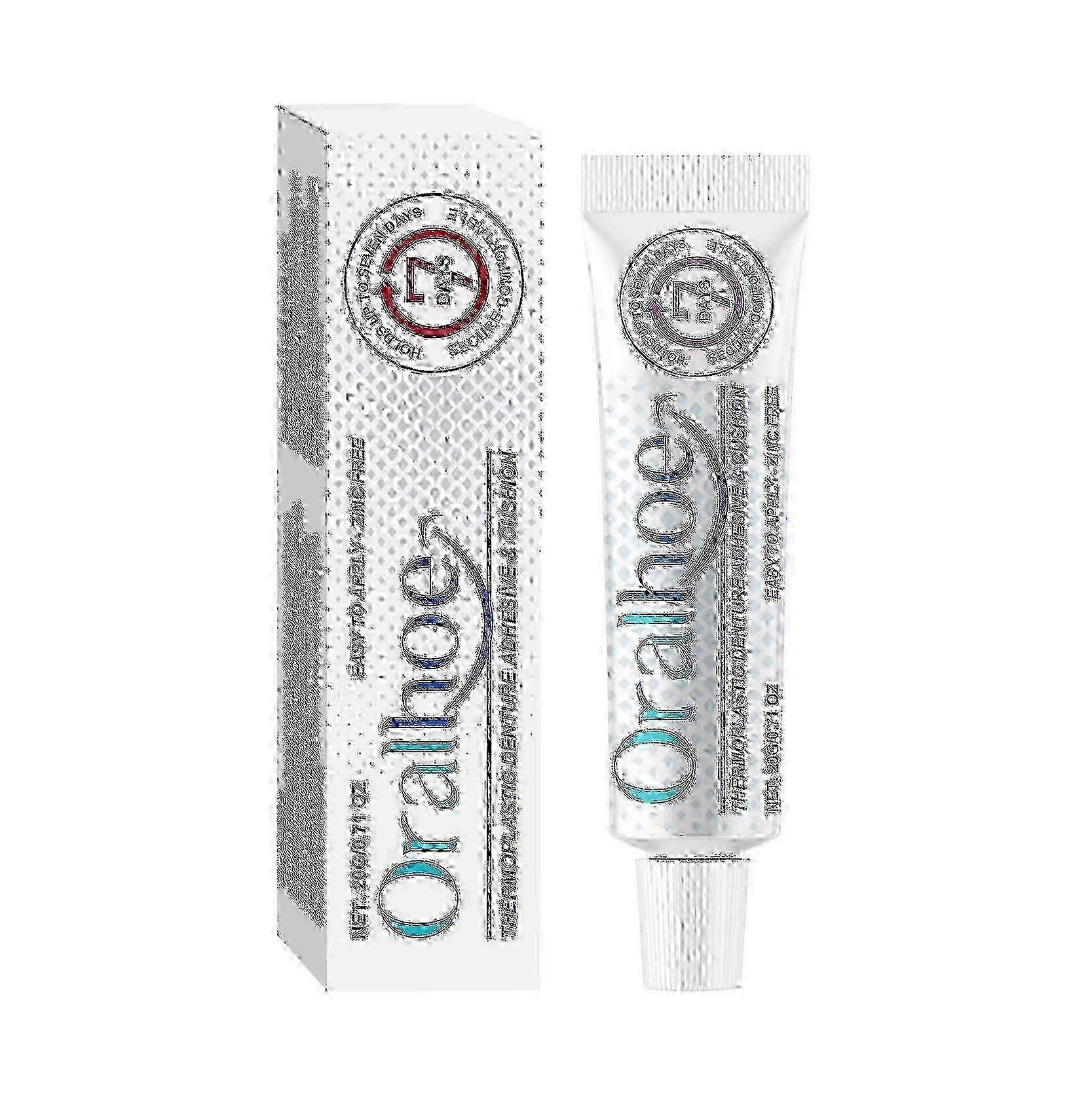Denture Adhesive, Thermoplastic Denture Adhesive, Cushion And Reliner, Comfortable, Secure Denture Grip For Up To 7 Days, Zinc Free