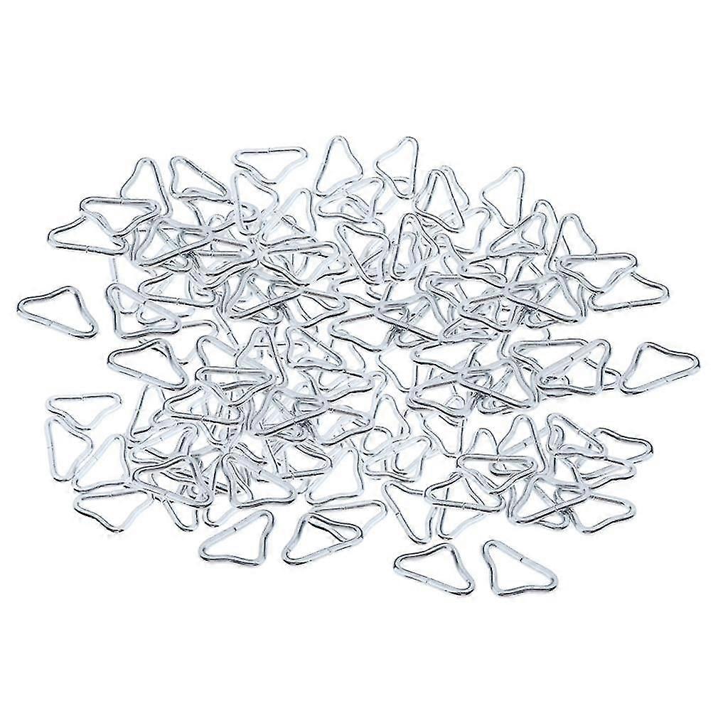 200 Triangle Rings Buckle Loop V-rings For Straps Trampoline Mat Accessories