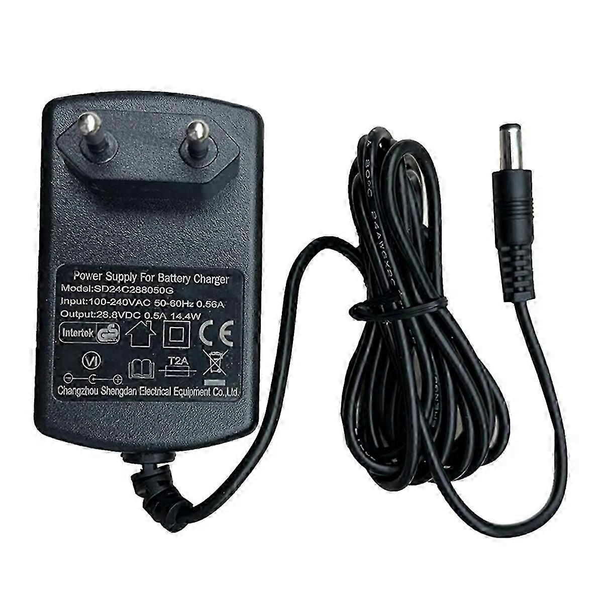 28.8V DC 500mA ヨーロッパ標準充電器、子供用、おもちゃに乗る 車の子供、車のアクセサリーに乗る EU プラグ